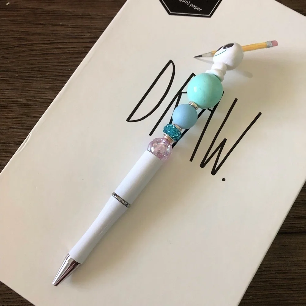 Disney Doorables: Frozen: Snowgie handmade beaded pen